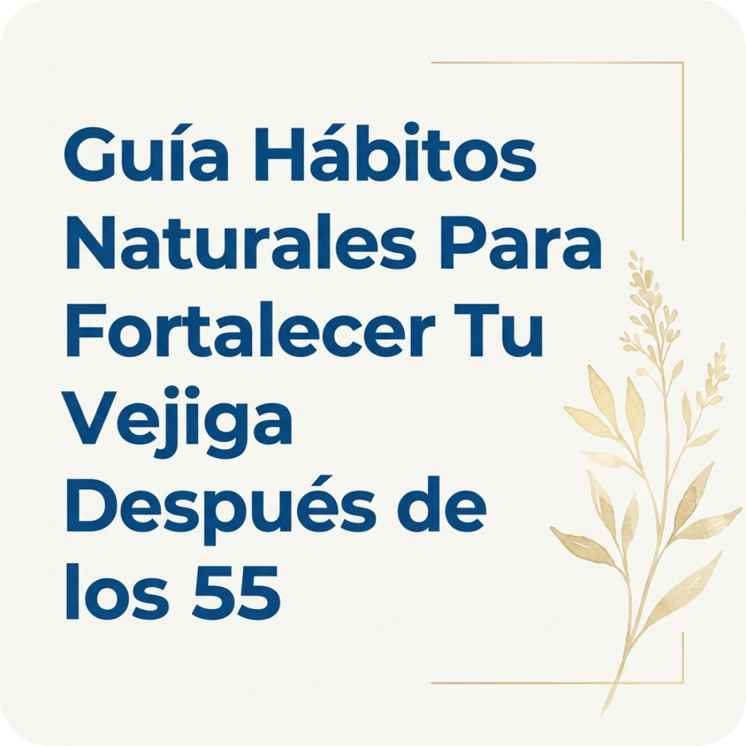Guía Hábitos Naturales Para Fortalecer Tu Vejiga Después de los 55